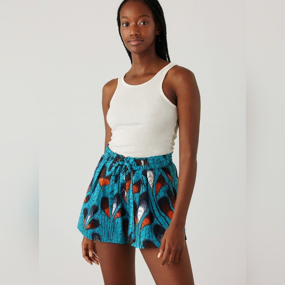 D'IYANU Stylish Women's Patterned Shorts Size M